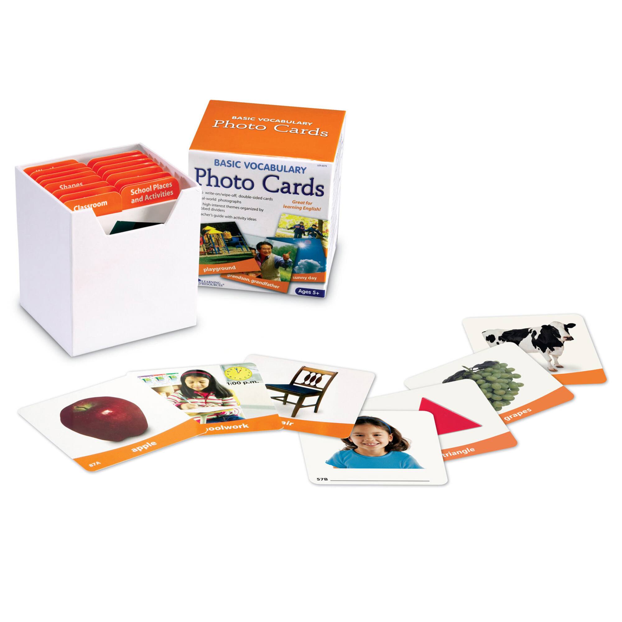 Learning Resources® Basic Vocabulary Photo Card Set